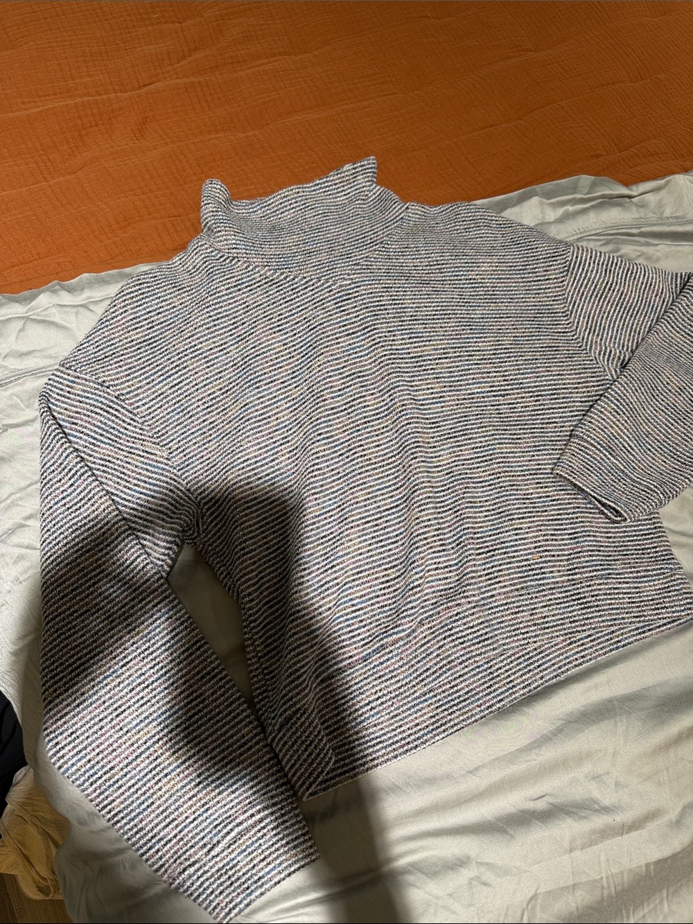 Madewell Striped Knit Turtleneck Sweater - Multicolor